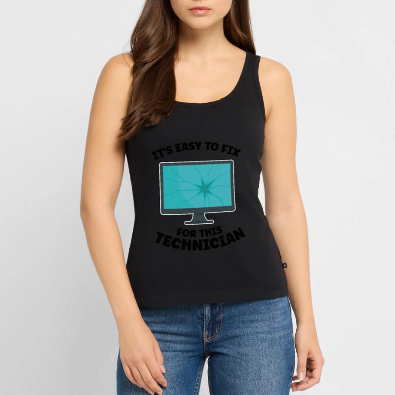 Technischer Support Computertechniker Technischer Frauen Premium Organic Tank Top