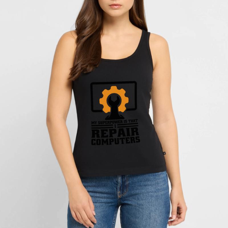 Technischer Support Computertechniker Technischer Frauen Premium Organic Tank Top