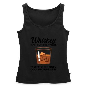 Whiskey trinken Whiskey trinken Whiskey Geschenk - Frauen Premium Organic Tank Top - Schwarz - Vorne - AI Model Female 172 light (172cm)