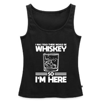 Whiskey trinken Whiskey trinken Whiskey Geschenk - Frauen Premium Organic Tank Top - Schwarz - Vorne - AI Model Female 172 light (172cm)