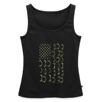 Jäger Jagd Jagd Geschenk - Frauen Premium Organic Tank Top - Schwarz - Vorne - AI Model Female 172 light (172cm)