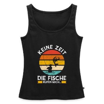 Onkel & Nichte Familie Nichte Geschenk - Frauen Premium Organic Tank Top - Schwarz - Vorne - AI Model Female 172 light (172cm)