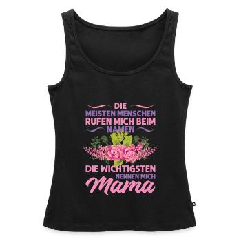 Mutter Mama Tochter Geschenk - Frauen Premium Organic Tank Top - Schwarz - Vorne - AI Model Female 172 light (172cm)