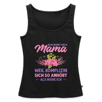 Mutter Mama Tochter Geschenk - Frauen Premium Organic Tank Top - Schwarz - Vorne - AI Model Female 172 light (172cm)