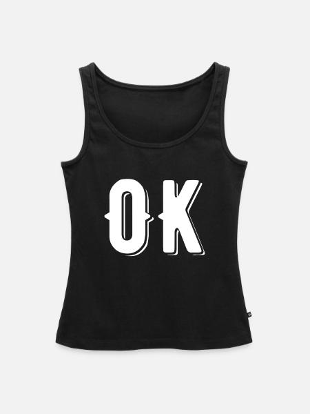 OK - Frauen Premium Organic Tank Top - Schwarz
