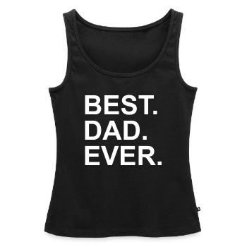 BEST DAD EVER - Frauen Premium Organic Tank Top - Schwarz - Vorne - AI Model Female 172 light (172cm)