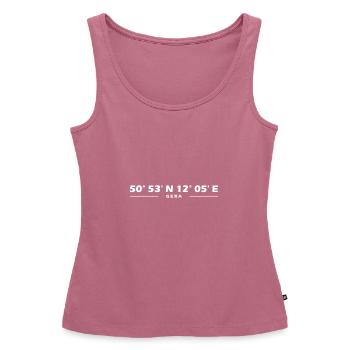 Coordonnées Gera - Débardeur bio Premium Femme - mauve - Devant - AI Model Female 172 light (172cm)