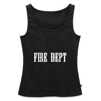 Service des incendies - Débardeur bio Premium Femme - noir - Devant - AI Model Female 172 light (172cm)
