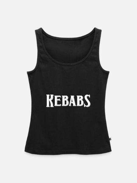 Kebab - Naisten premium luomu-tanktoppi - musta