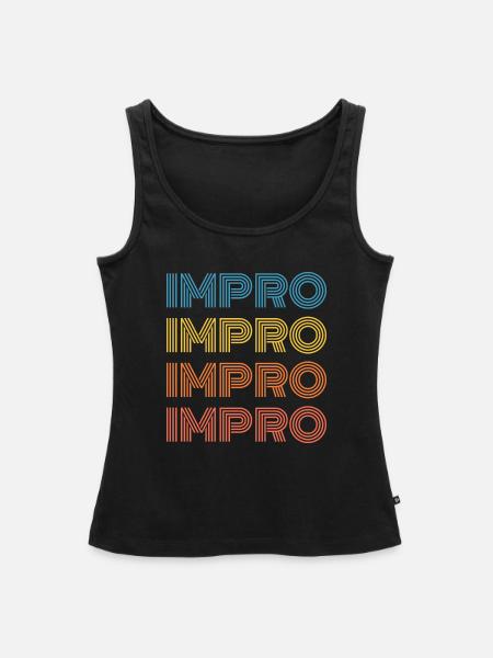 Impro Impro Impro Impro - Frauen Premium Organic Tank Top - Schwarz