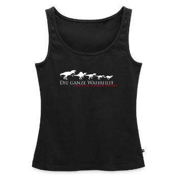 nichts für schwache nerve - Frauen Premium Organic Tank Top - Schwarz - Vorne - AI Model Female 172 light (172cm)