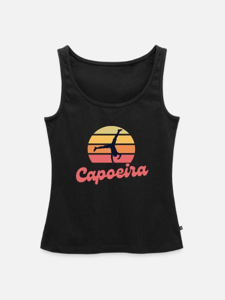 Capoeira Sunset - Frauen Premium Organic Tank Top - Schwarz