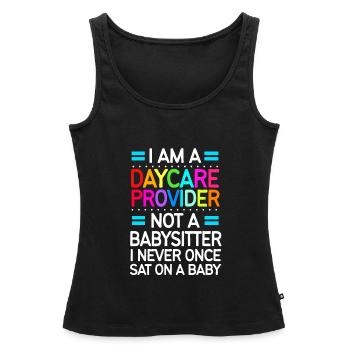 Daycare Center Education Educator Educator - Women’s Premium Organic Tank top - black - Front - AI Model Female 172 light (172cm)