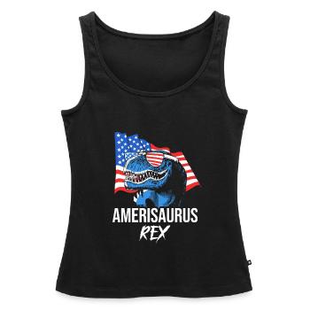 Vierter Juli Nationalfarben Nationalfeiertag USA - Frauen Premium Organic Tank Top - Schwarz - Vorne - AI Model Female 172 light (172cm)