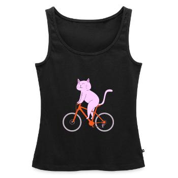 VTT VTT VTT - Débardeur bio Premium Femme - noir - Devant - AI Model Female 172 light (172cm)