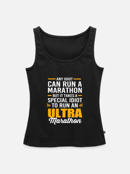 Marathon Marathonläufer - Frauen Premium Organic Tank Top - Schwarz