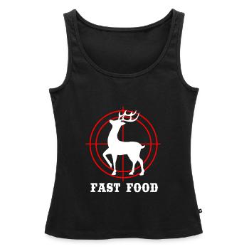 Jäger Jagen - Frauen Premium Organic Tank Top - Schwarz - Vorne - AI Model Female 172 light (172cm)