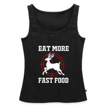 Jäger Jagen - Frauen Premium Organic Tank Top - Schwarz - Vorne - AI Model Female 172 light (172cm)