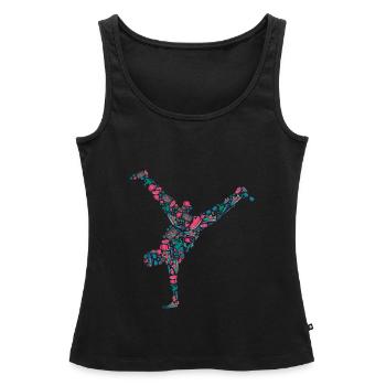 Breakdance Breakdancer Breakdancing - Débardeur bio Premium Femme - noir - Devant - AI Model Female 172 light (172cm)