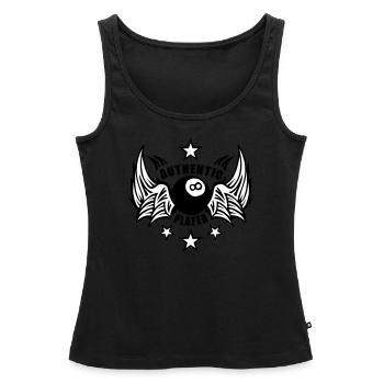 8 Ball Pool-Spieler authentisch black 11 - Frauen Premium Organic Tank Top - Schwarz - Vorne - AI Model Female 172 light (172cm)