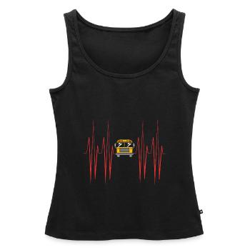 Schulbusfahrer Schulbus - Frauen Premium Organic Tank Top - Schwarz - Vorne - AI Model Female 172 light (172cm)