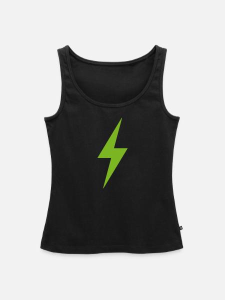 Elektrizität - Frauen Premium Organic Tank Top - Schwarz
