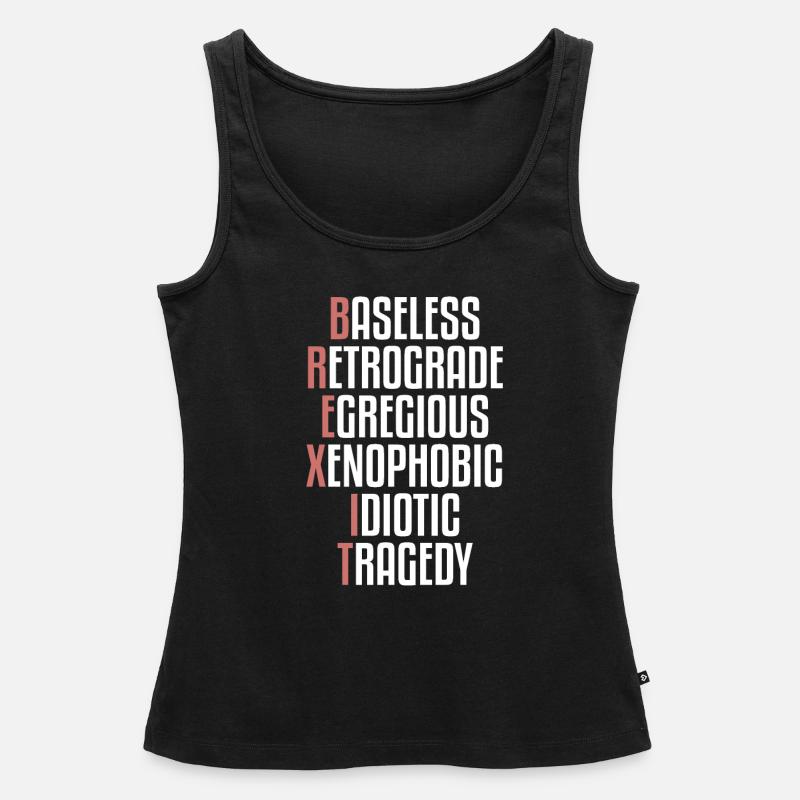 Brexit, British Exit, EU exit, referendum - Women’s Premium Organic Tank top - black