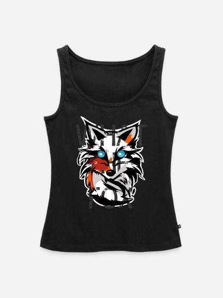What the Fox - Frauen Premium Organic Tank Top - Schwarz