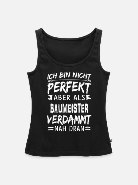 BAUMEISTER - Frauen Premium Organic Tank Top - Schwarz