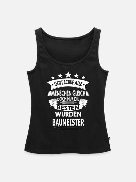 BAUMEISTER - Frauen Premium Organic Tank Top - Schwarz