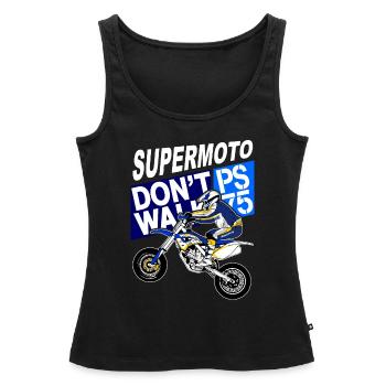 Supermoto - Frauen Premium Organic Tank Top - Schwarz - Vorne - AI Model Female 172 light (172cm)
