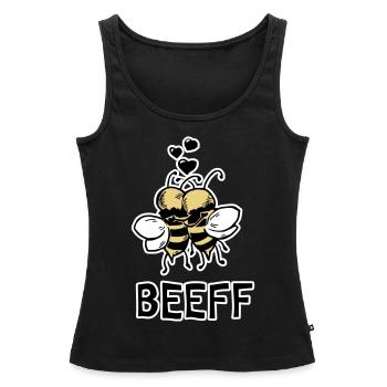 Super sympa chemise ou pull BFF - Débardeur bio Premium Femme - noir - Devant - AI Model Female 172 light (172cm)
