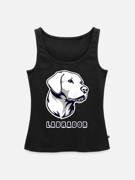 Labrador 3col - Frauen Premium Organic Tank Top - Schwarz