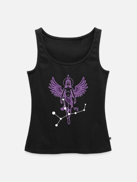 Jungfrau - Frauen Premium Organic Tank Top - Schwarz