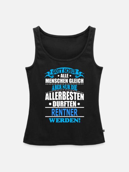 RENTNER - Frauen Premium Organic Tank Top - Schwarz