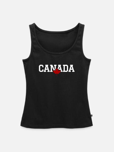 KANADA - Maple Leaf - Frauen Premium Organic Tank Top - Schwarz