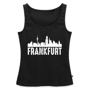 Francfort - Débardeur bio Premium Femme - noir - Devant - AI Model Female 172 light (172cm)