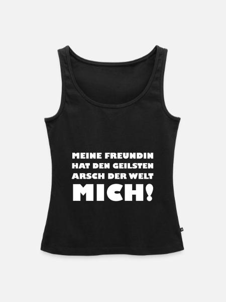 geiler Arsch - Frauen Premium Organic Tank Top - Schwarz
