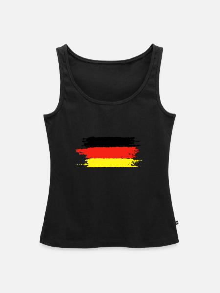 Deutschland - Frauen Premium Organic Tank Top - Schwarz