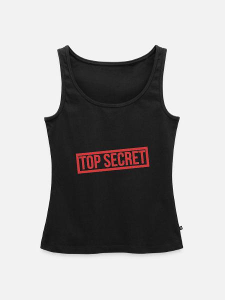 Top Secret - Frauen Premium Organic Tank Top - Schwarz