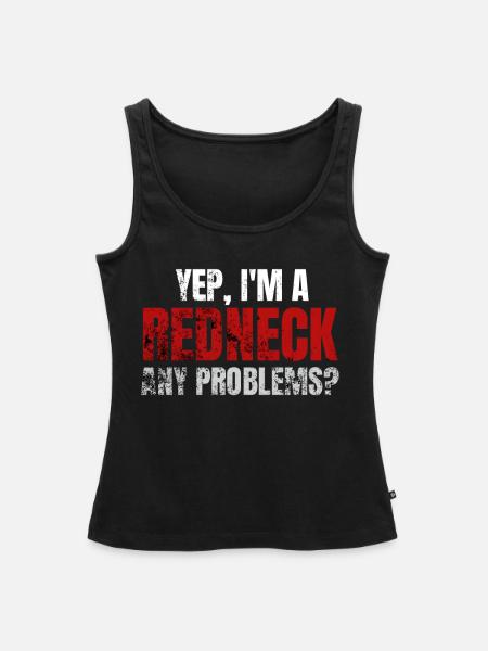 Redneck Sprüche - Frauen Premium Organic Tank Top - Schwarz
