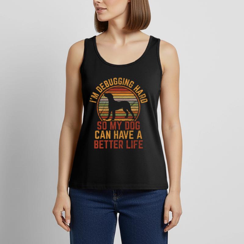 Debugging Hard Programmer Developer and Coder Gift Women’s Premium Organic Tank top