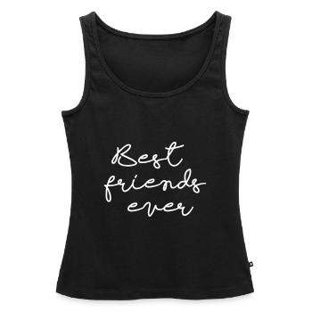 Best friend ever - Débardeur bio Premium Femme - noir - Devant - AI Model Female 172 light (172cm)