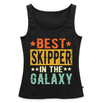 Best Skipper ever Skipper Geschenk - Frauen Premium Organic Tank Top - Schwarz - Vorne - AI Model Female 172 light (172cm)