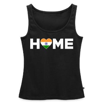 India Home India Flag India Love - Women’s Premium Organic Tank top - black - Front - AI Model Female 172 light (172cm)