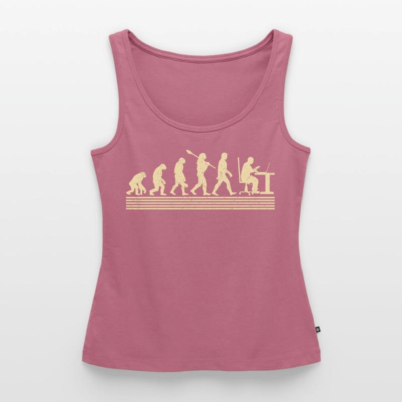 Evolution Des Computerprogrammierers Frauen Premium Organic Tank Top