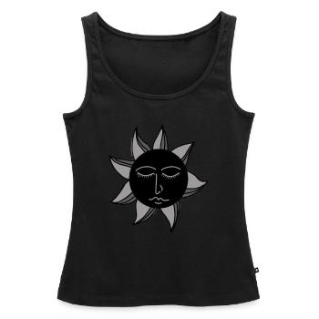 Sonne Gothic - Frauen Premium Organic Tank Top - Schwarz - Vorne - AI Model Female 172 light (172cm)