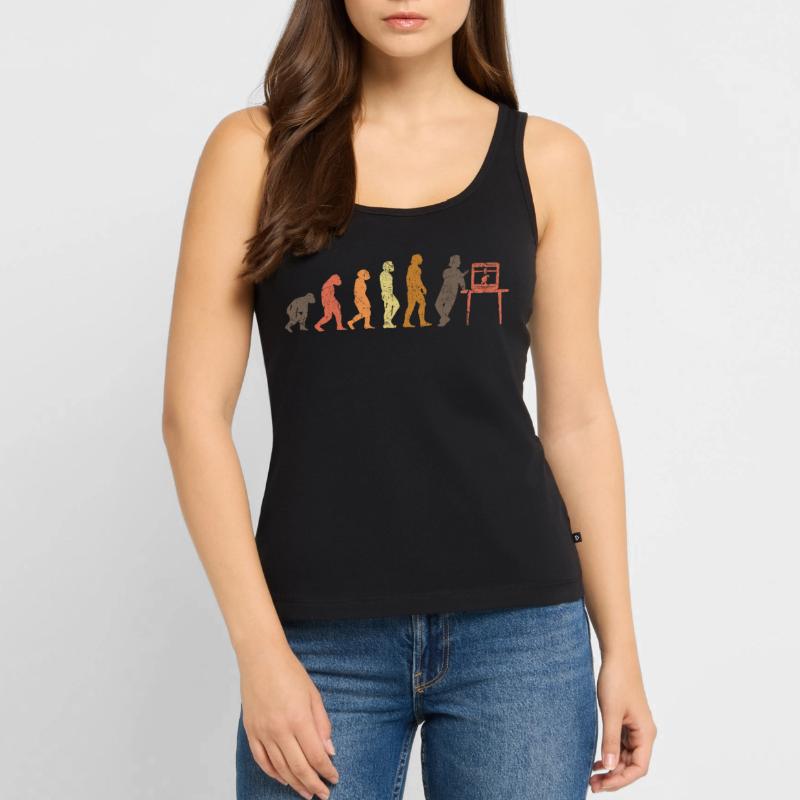 3D Printer Evolution 3D Printer Retro Women’s Premium Organic Tank top