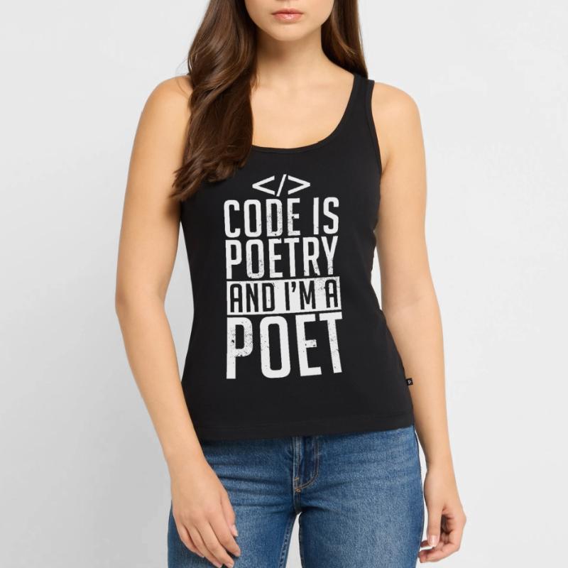 Code Codeur Programmeur Développeur Codeur Débardeur bio Premium Femme