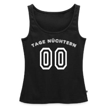 Tage nüchtern - Frauen Premium Organic Tank Top - Schwarz - Vorne - AI Model Female 172 light (172cm)